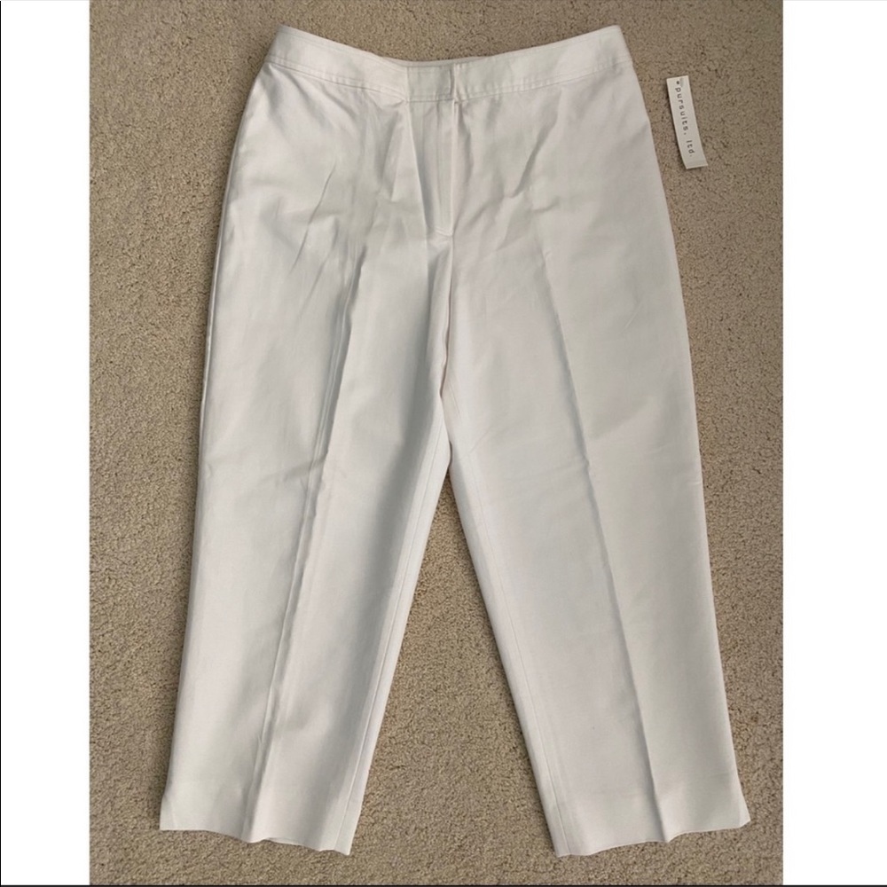 Pursuits Ltd. white trousers (NWT)